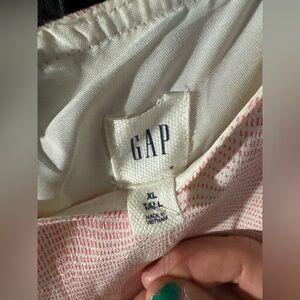 GAP Pink and Cream Textured dress